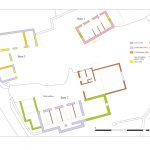 Plan of farm buildings at Maker Farm, Rame Peninsula, Cornwall. Based on Historical building survey by Oakford Archaeology