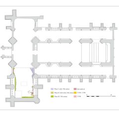 Plan of Archaeological Watching Brief at Milton Abbey, Dorset