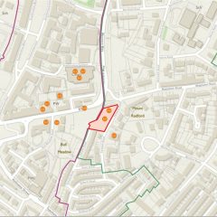 Historical map of Hurst Almshouses, Fairpark Road, Exeter - Archaeological Desk Based Assessment