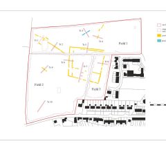 Plan of Archaeological Evaluation at Lee Mill, Devon
